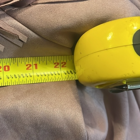 pink suede leather jacket fringes by Adore beaded button close nwt - Picture 10 of 12